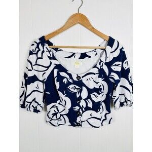 Maeve Anthropologie Women’s Small Amiens Crop Top Cottage Floral Romantic Corset